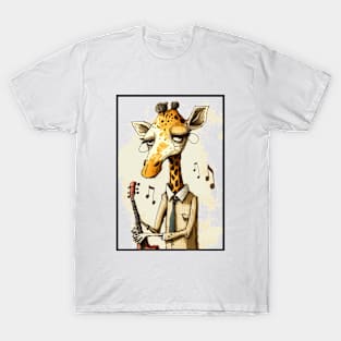 giraffe musician T-Shirt